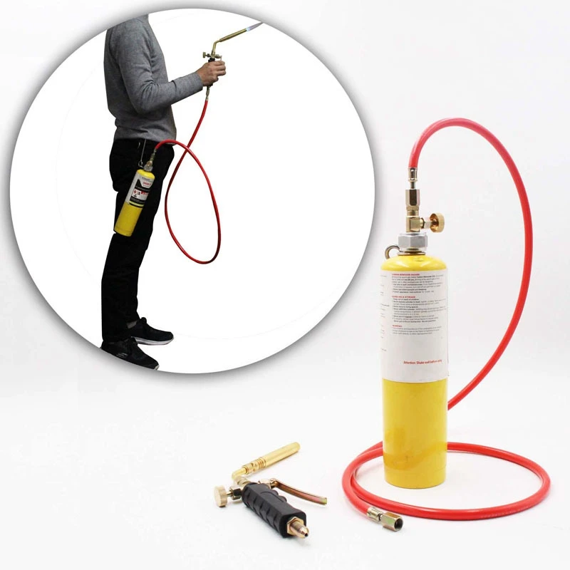 Brazing Welding Hose Torch MAPP Propane Soldering Torch with 1.6M Hose