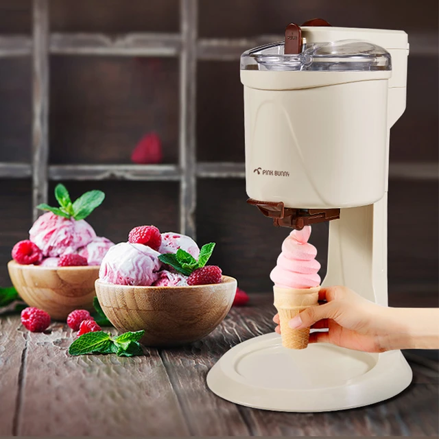Ice Cream Machine Household Automatic Mini Fruit Ice Cream Machine Electric Diy Kitchen Milkshake Machine AliExpress