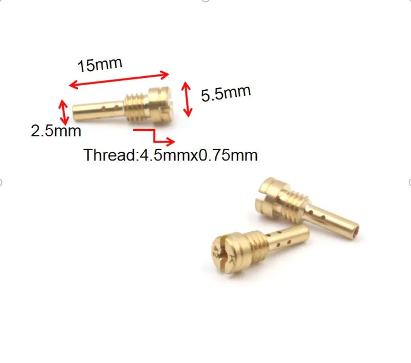 Slow Pilot Jet Available Size 30-80 for Keihin CV CVK FCR CARB N424-25 25B Downdraft Horizontal Jet