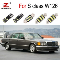 16pc Canbus LED Interior Dome Light Kit For Mercedes Benz S class 126 W126 C126 1979-1991 300 380 420 500 560 SE SEL Accessories