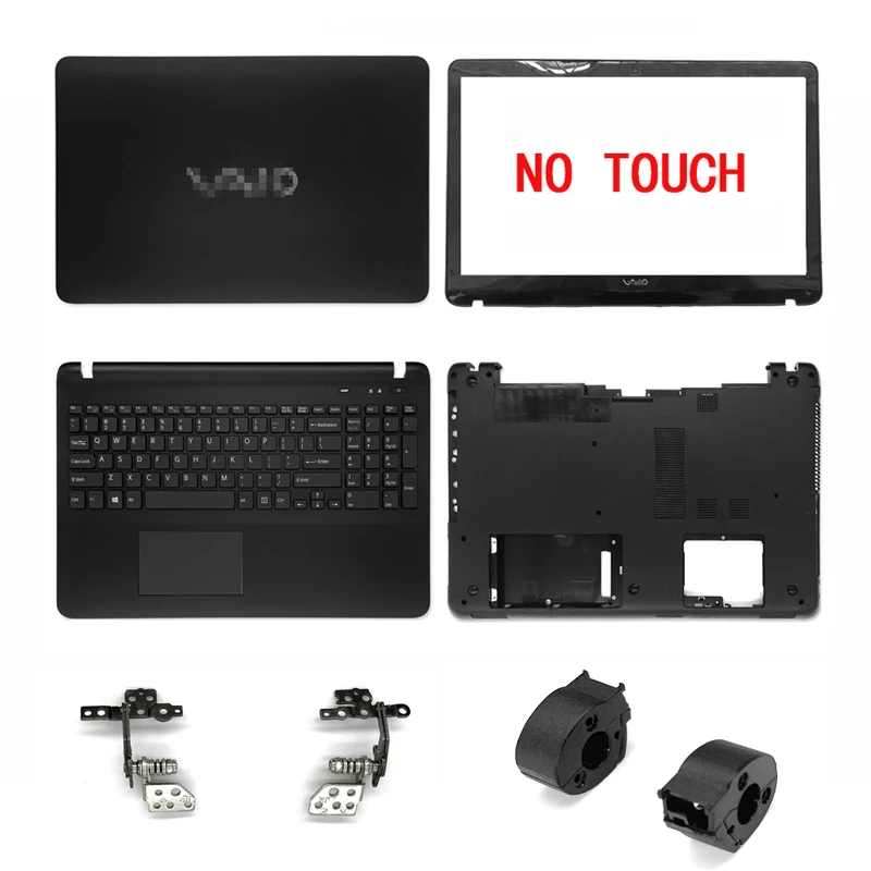 

New For Sony SVF153 SVF152a23t SVF15 SVF152 FIT15 SVF1541 Series Lcd Back Cover/Front Bezel/Plamrest/Bottom Case No Touch