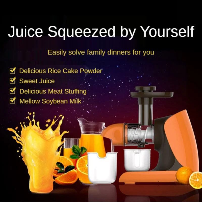 Joyoung mastigando juicer juicer lento com motor silencioso para imprensa fria juicer elétrico filtro livre fácil limpo