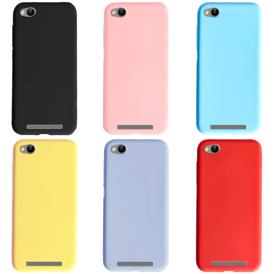 Candy Color Silicone Case For Xiaomi Redmi 4A Phone Case 5.0\