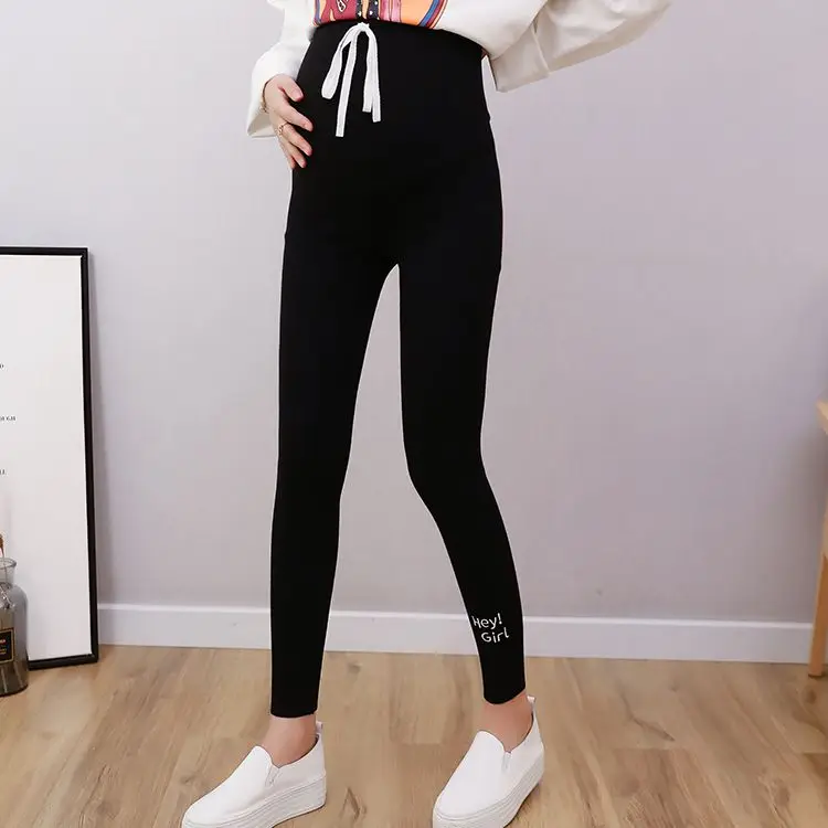 

Pregnant women pants 2019 new autumn and winter pregnant women leggings large size fashion hundred tower feet stomach lift pants