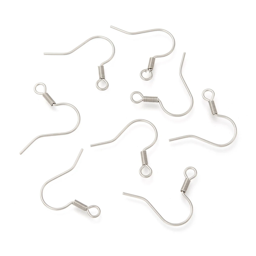 1000pcs 316 Surgical Stainless Steel Earring Hooks Earwire Clasps for DIY Earring Findings Jewelry Making Supplies