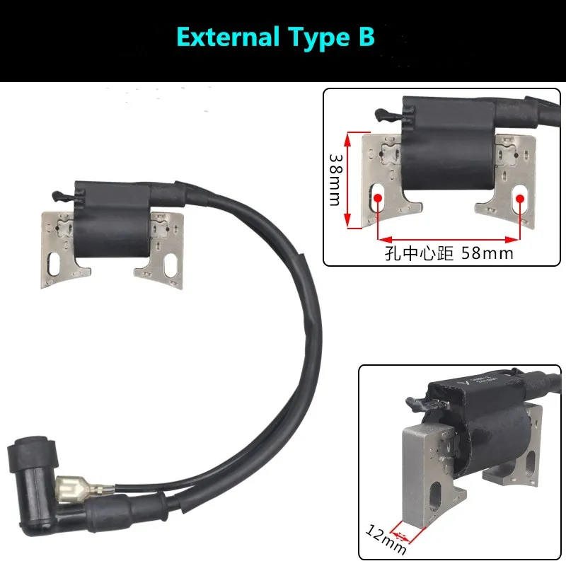 Imagem -05 - Bobina de Ignição tipo Externo Interno Adequada para Motor a Gasolina 170f 7hp 212cc Alimentado por 5kw Gerador de Carregamento de Bateria dc