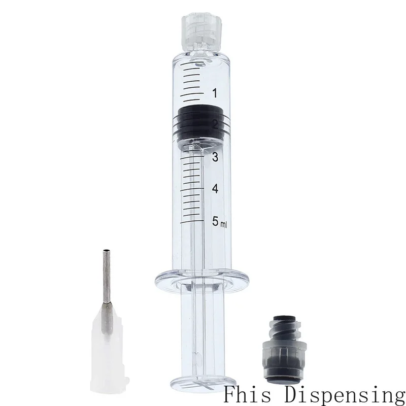 

5ml Luer Lock Syringe (Gray Piston) with 19G Needle Reusable Pack of 2