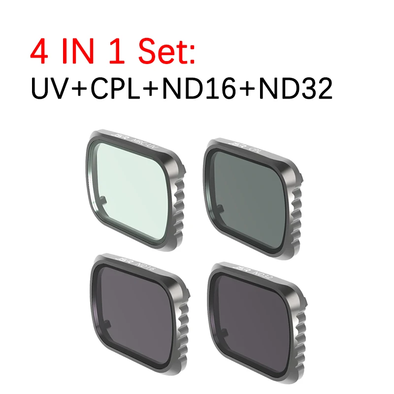 For DJI Air 2S Gimbal Camera Lens Filter NDPL Filter Sets ND4/8/16