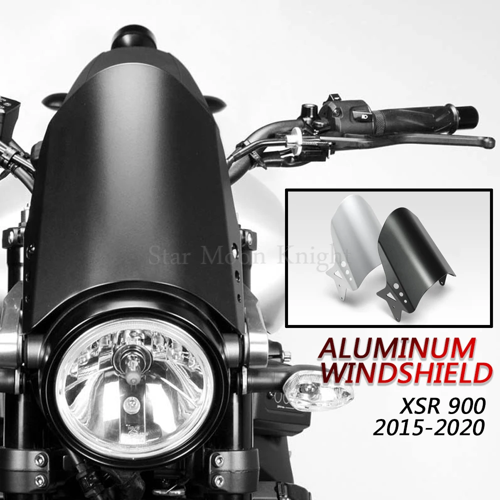 

For YAMAHA XSR 900 XSR900 2015 - 2020 2019 2018 Motorcycle Windshield Windscreen Cover Aluminum Alloy Wind Shield Deflectore