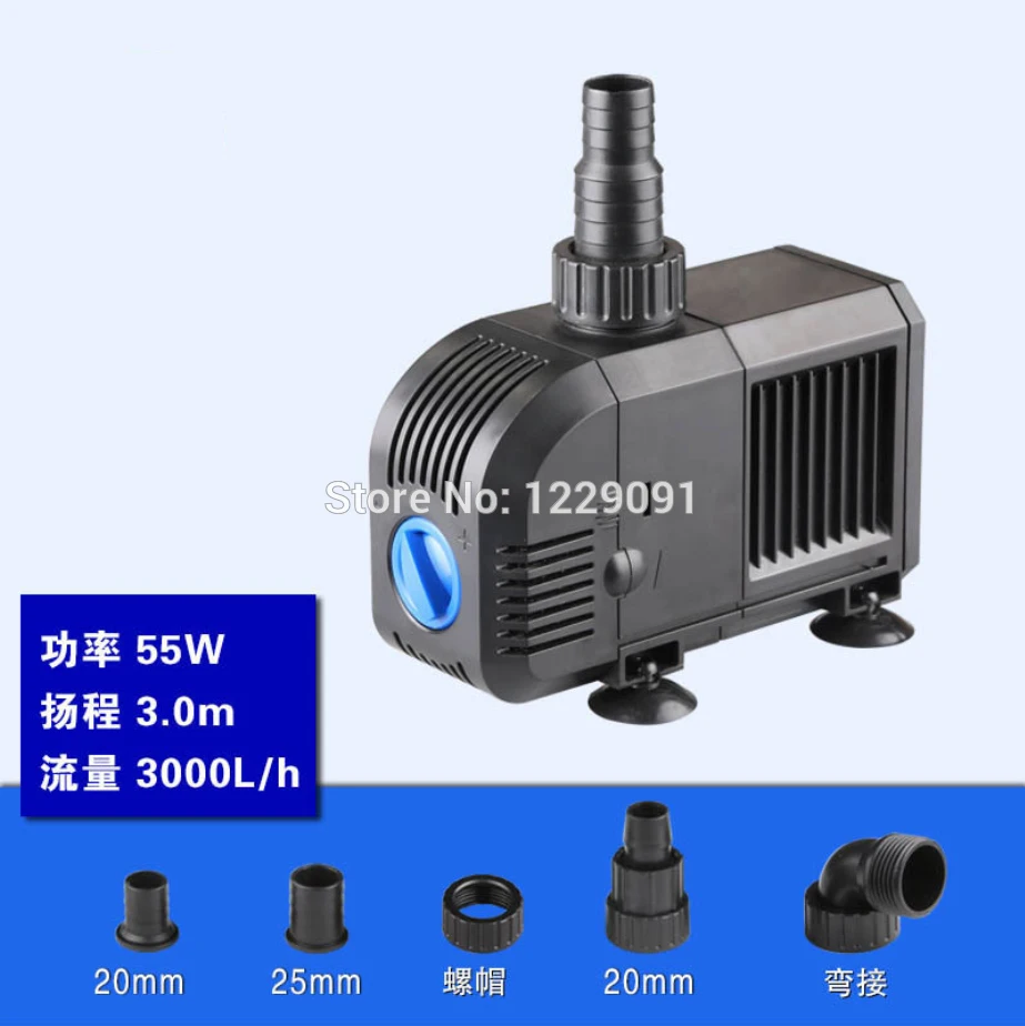 

55w 3000L/H 220v-240v AC small water pump aquarium circulating filter Submersible water pump fish tank fountain pump