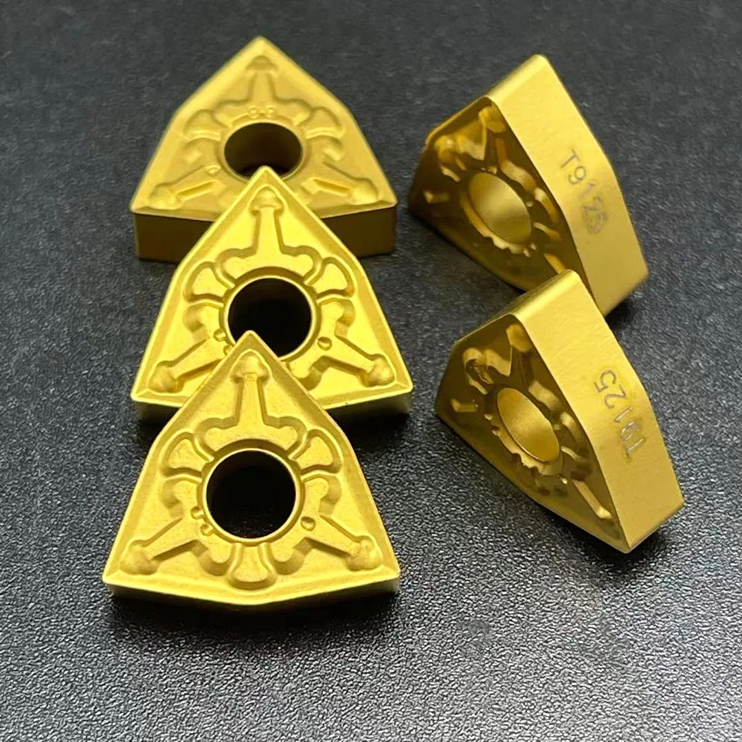 ตัวแทรก T9125คาร์ไบด์ WNMG080404 WNMG080408 TM mesin bubut CNC เครื่องมือ080408เหมาะสำหรับเหล็กกล้าแบบแข็ง