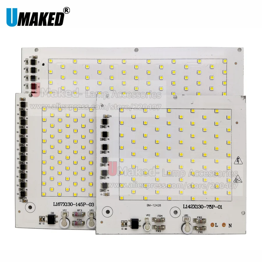 

AC 220v led pcb SMD2835 50W 100W 150W integrated ic driver, Led beads smart IC SMD, Led Light Source For led outdoor floodlight