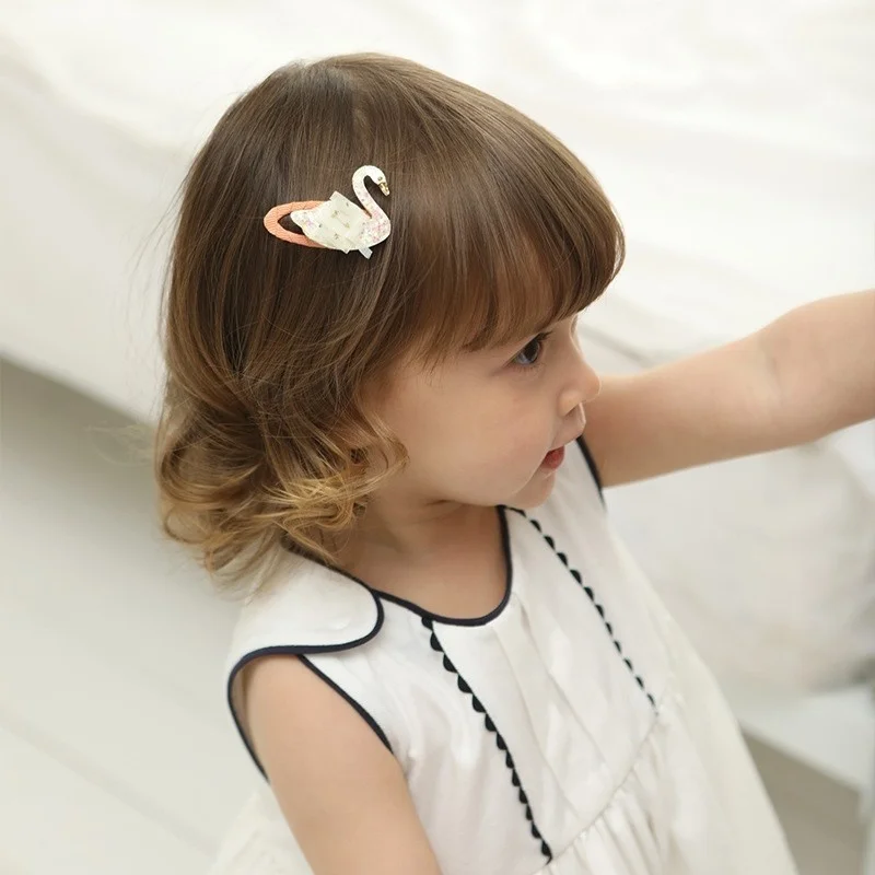 2 Pcs/lot Hair Tie Unicorn Children Newborn Kids Headwear Baby Girl Accessories Hairpin Clip Flower Bird Fox Butterfly Cute Gift