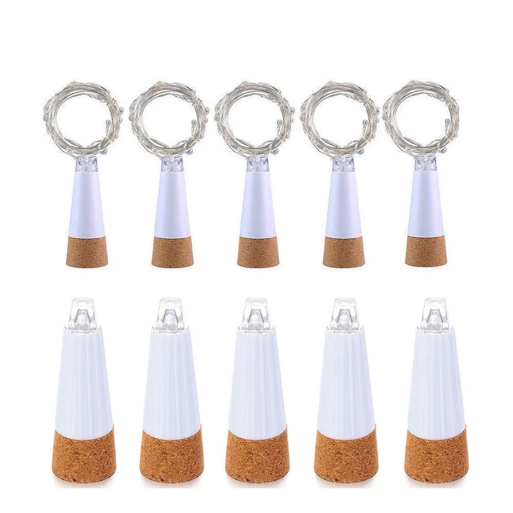 1.5M 15LEDs USB Rechargeable Wine Bottle Corks String Lights Christmas Decorative Fairy Lights Festival Garland Lamp For Wedding