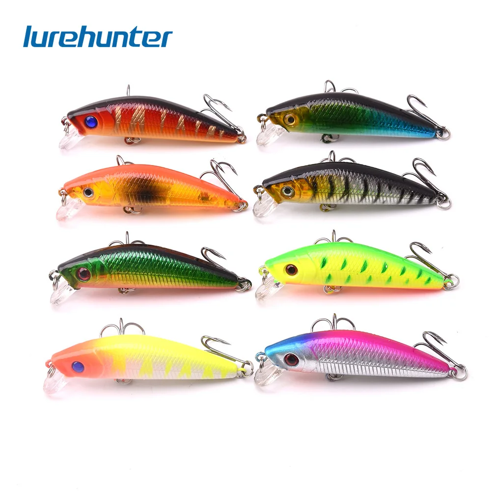 

8pcs/lot Minnow Fishing Lures 7cm/7.9g Isca Artificial Fishing Wobblers Pesca Hard Bait Fishing Tackle Everything for Fishing