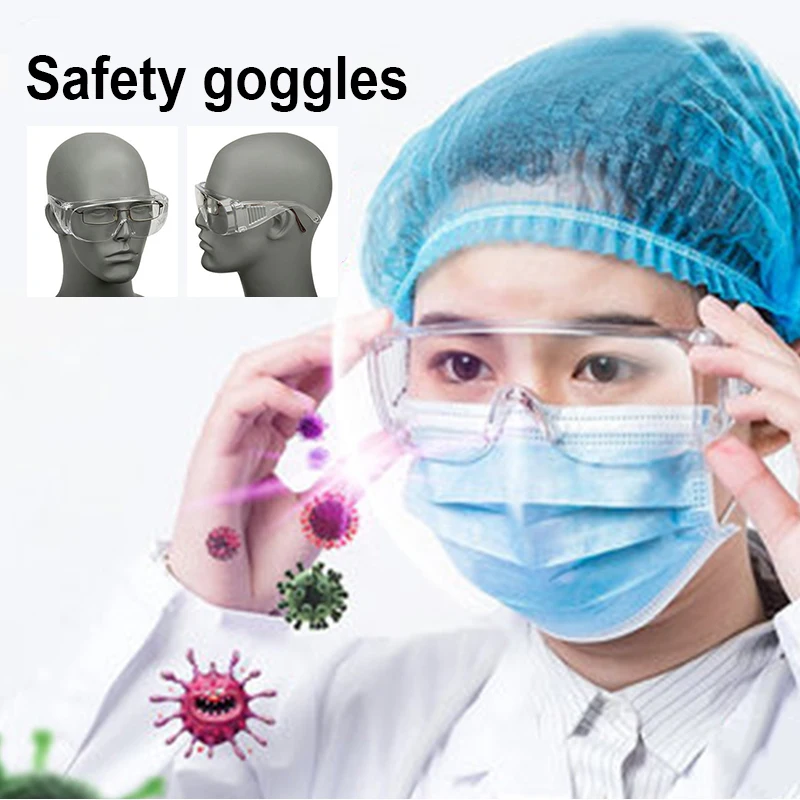 Protective Safety Glasses Work Anti Virus Eye Anti-Fog Antisand windproof Anti Dust Saliva Goggles Eye Protection Soft google