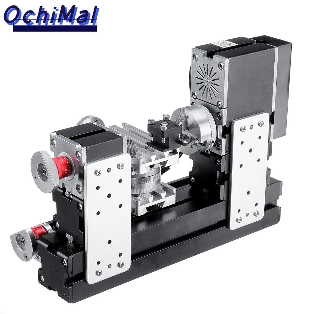 TZ20002MR Mini Wood Lathe 12V DC 5A 60W Multi-purpose Metal Rotating Lathe Machine 12000r/min Motor 110V US /220VEU Plug