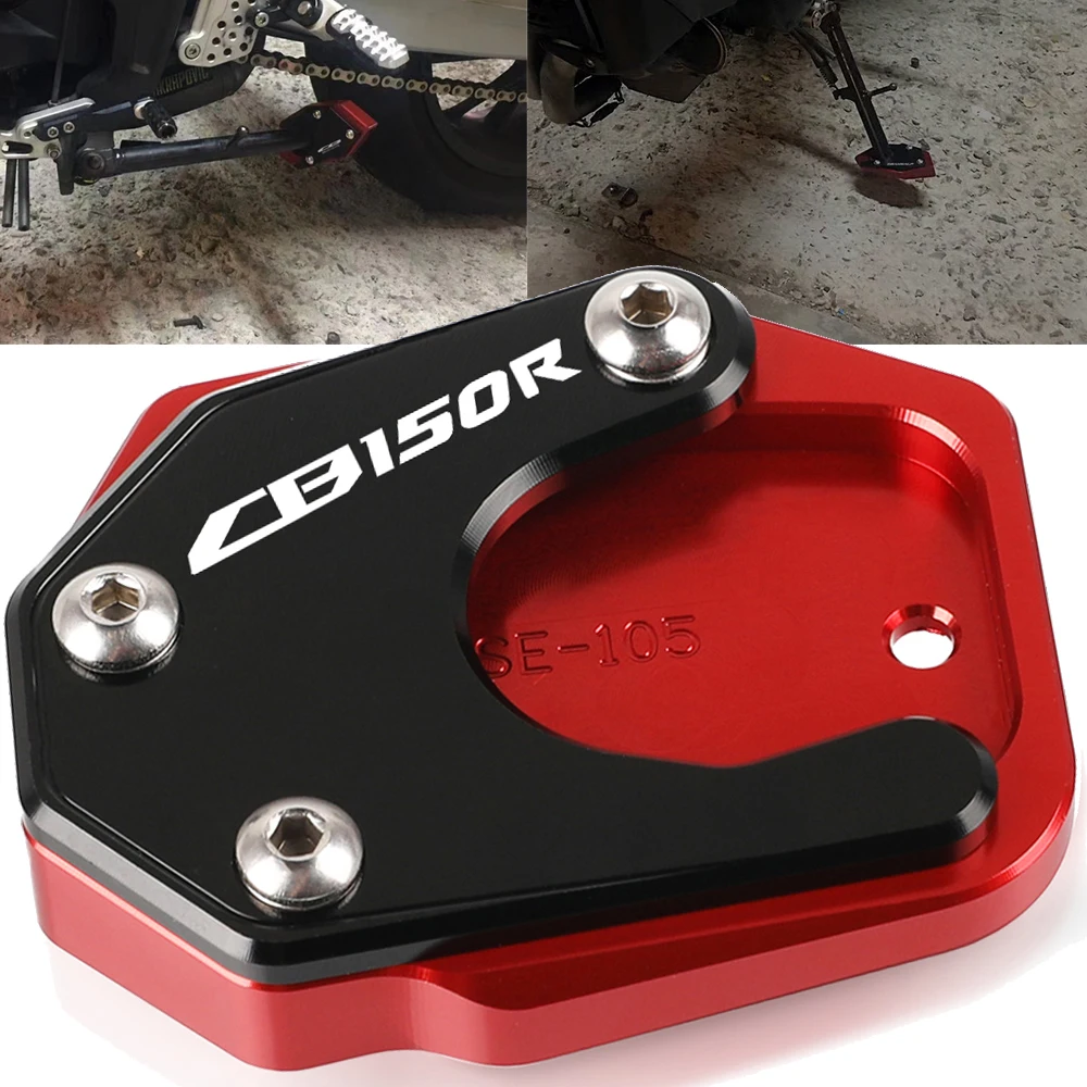 

For Honda CB150R 2017 2018 2019 2020 2021 Motorcycle cnc Kickstand Foot Plate Side Stand Enlarge Extension Support Pad CB 150R