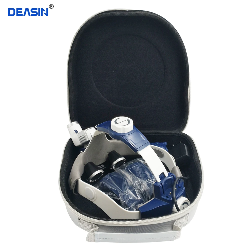 High Quality New 5W LED Surgical Head Light dental Lamp All-in-Ones Headlight with loupes 2.5X , 3.5X extra battery dentistry