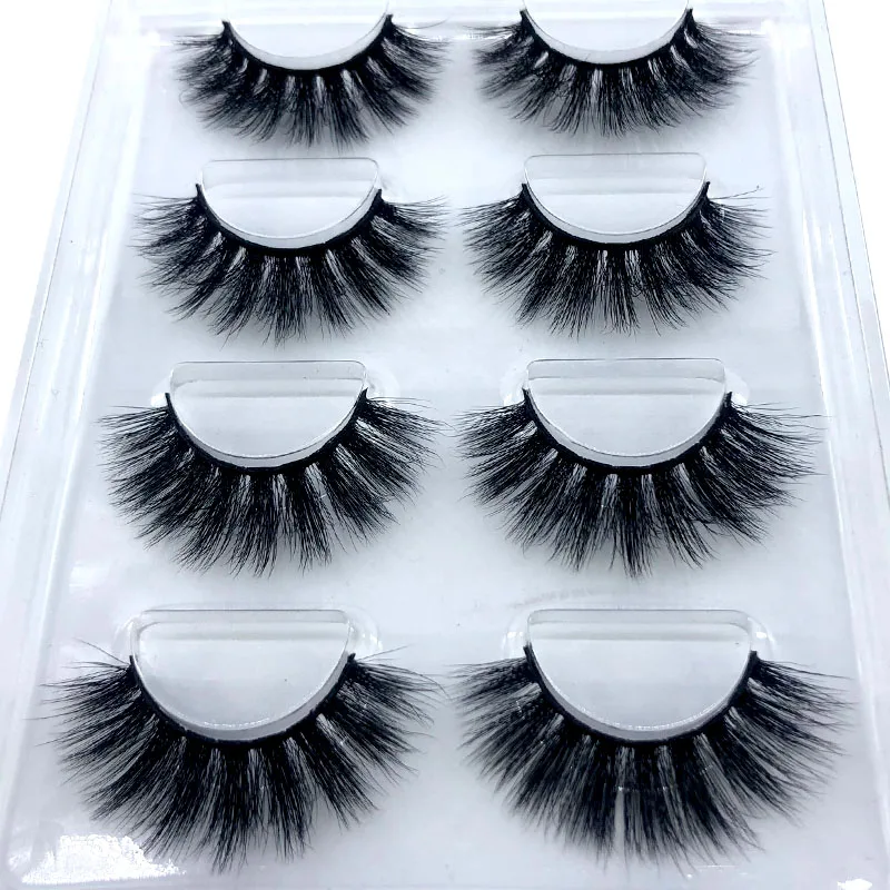 Neue 6 Paar 10–25 mm künstliche Wimpern, 100 % Nerzwimpern, Nerzwimpern, natürliche dramatische Volumenwimpernverlängerung, falsche Wimpern – Detail 9