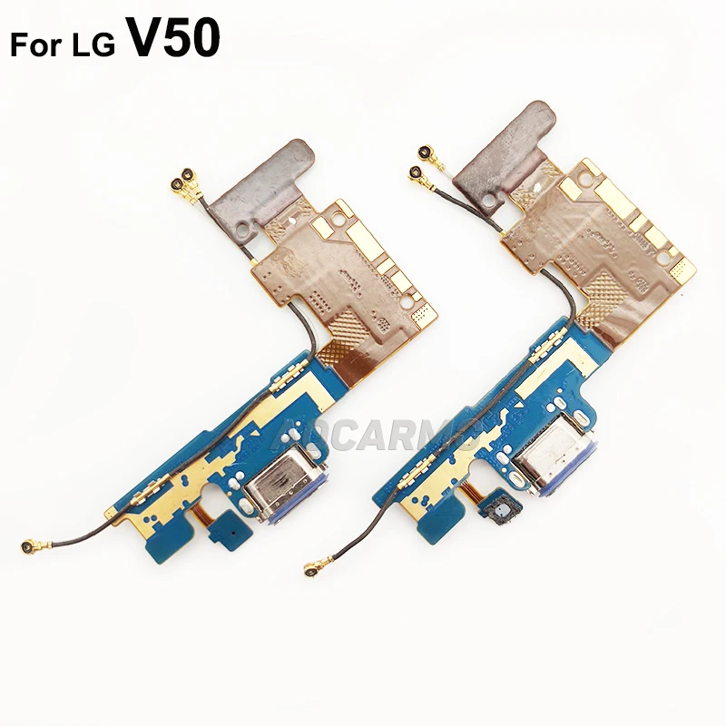 Aocarmo Type C USB Charger Dock Charging Port Connector Bottom Mic Flex Cable For LG V50 Repair Parts