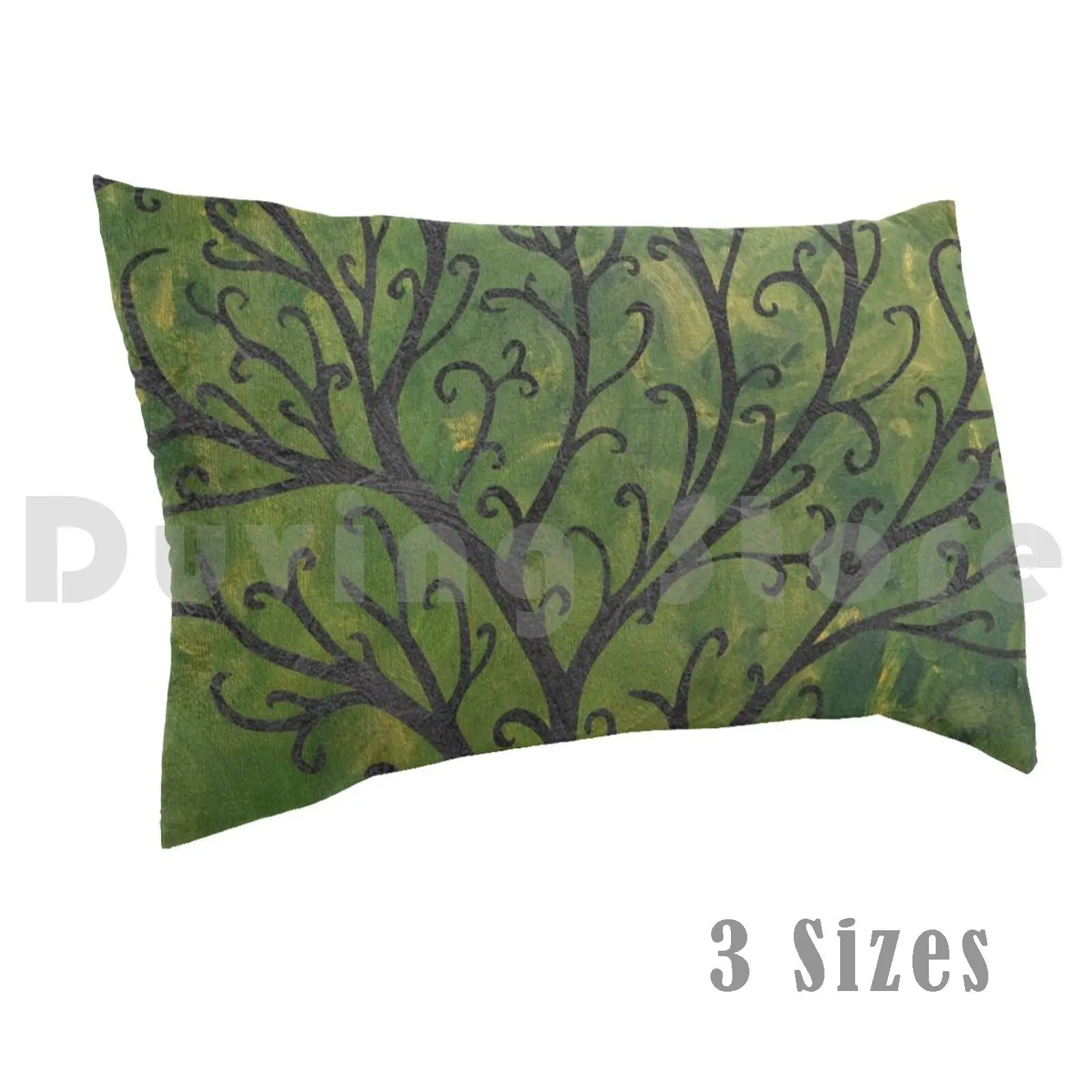 Ornate Elvish Tree Pillow Case Printed 50x75 Elvish Sindarin Quenya Tree Acrylic