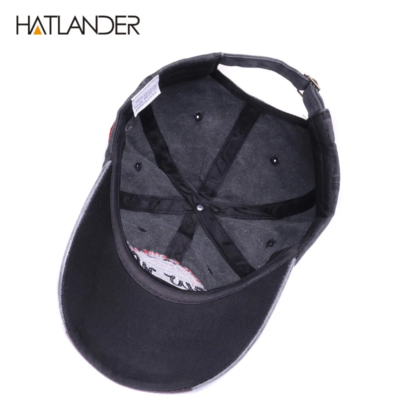 HATLANDER Classic cotton baseball caps Embroidery NEW YORK sports hats sun gorras letters snapback cap vintage soft dad hat cap