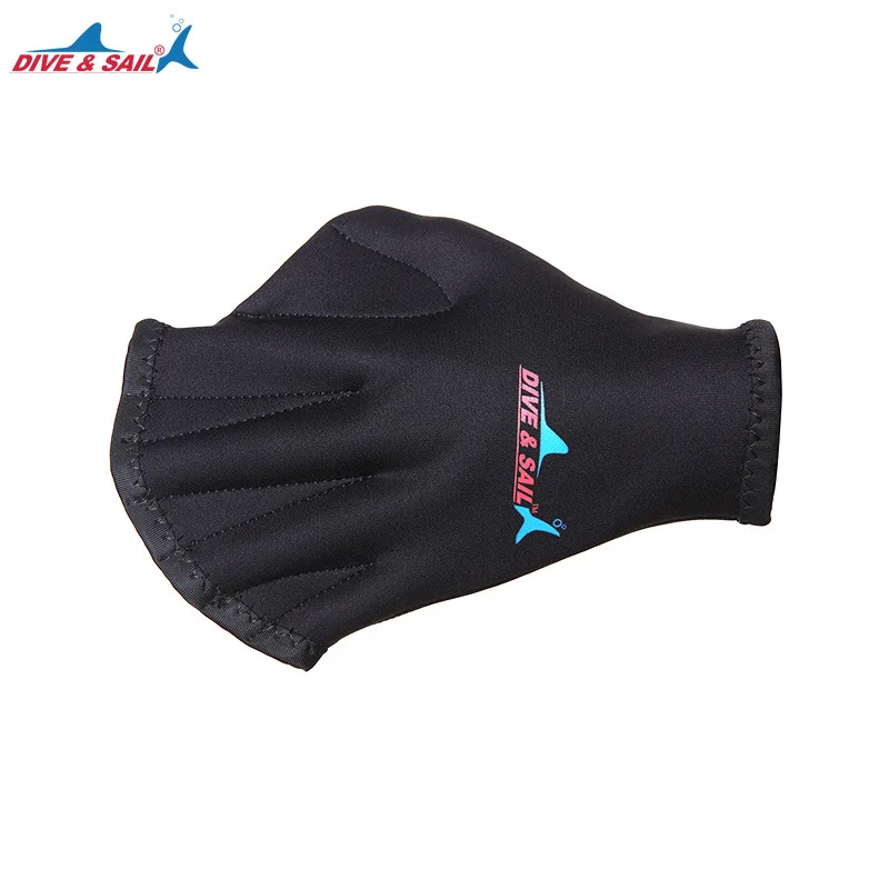 1 Pair Men Women 2MM Neoprene Diving Gloves Snorkeling Dive Swimming Paddles Palm Webbed Scratch-resistant Hand Guard Equipment