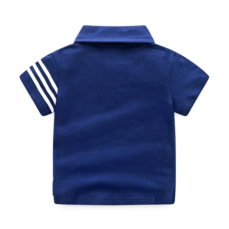 Summer Boys Active T-shirts Cotton Toddler Kids Polo Tops Tees Quality Children\'s Clothes