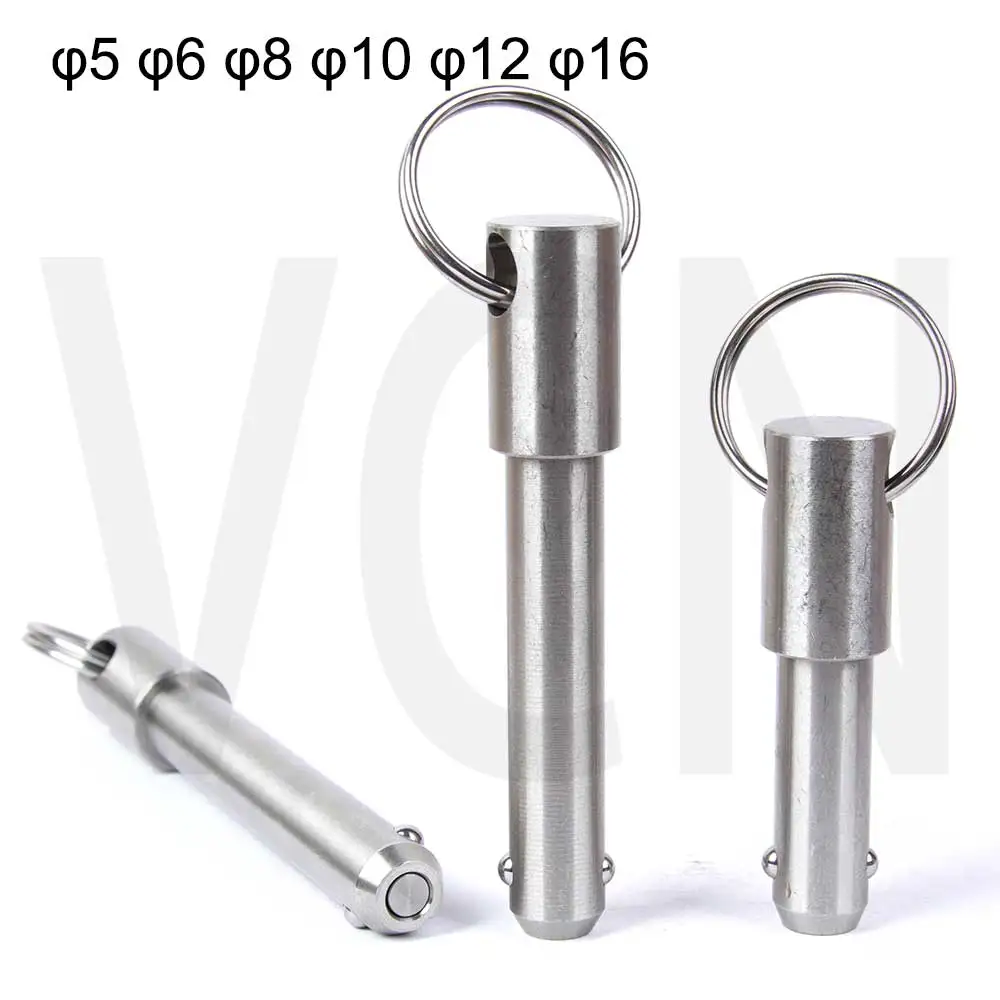 Quick Release pins,ball lock pins ,ring SELF LOCKING type,stainless steel,safe pin dia5/6/8/10/12/16mm,lgth 10~100 mm / in stock