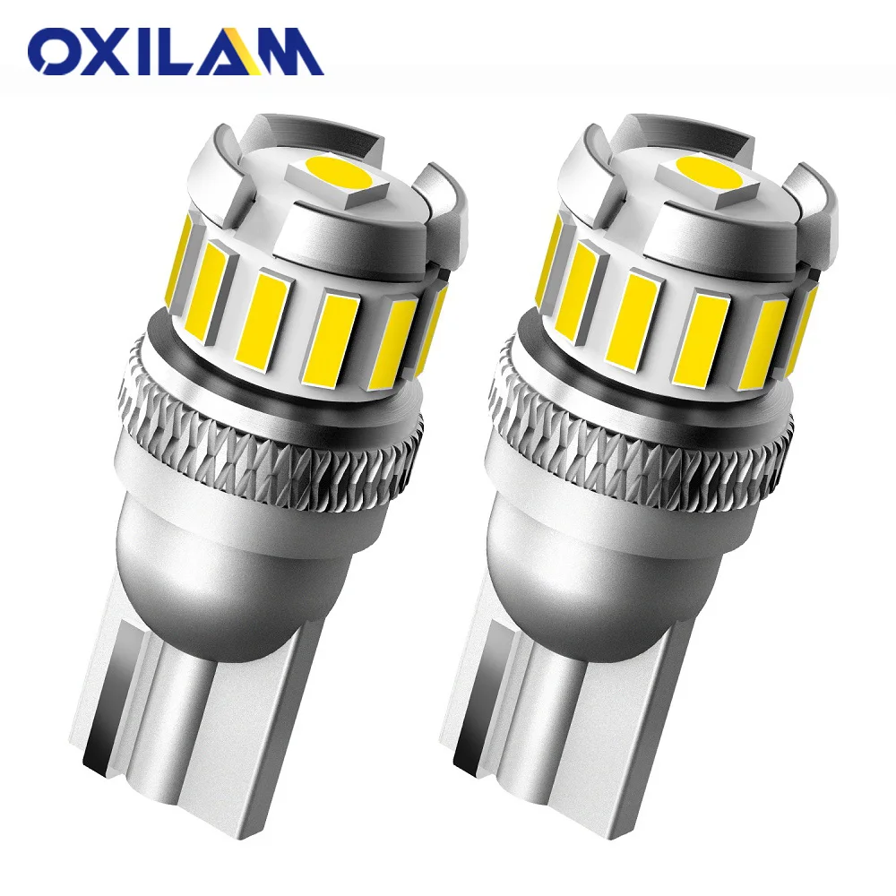 OXILAM 2x NEW T10 LED Canbus W5W 194 168 Auto Lamp for Car Parking Light Clearance Dome Reading Interior Trunk Lamp 6500K White