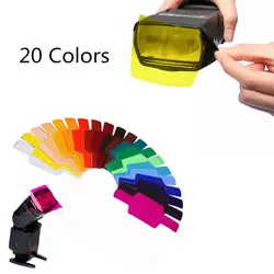 20-Piece Flash Flash Color Gel Filter, Set-Top Color Filter Set Color Paper Is Suitable For COnon Camera Photographic Gel Filter