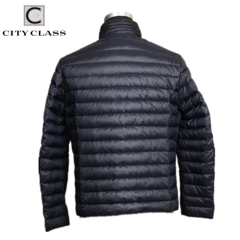 CITY CLASS New Down Coat for Men Spring Autumn Fashion Duck Down Jacket Coat Lightweight Soft Windproof Hot Sale for Male 9034