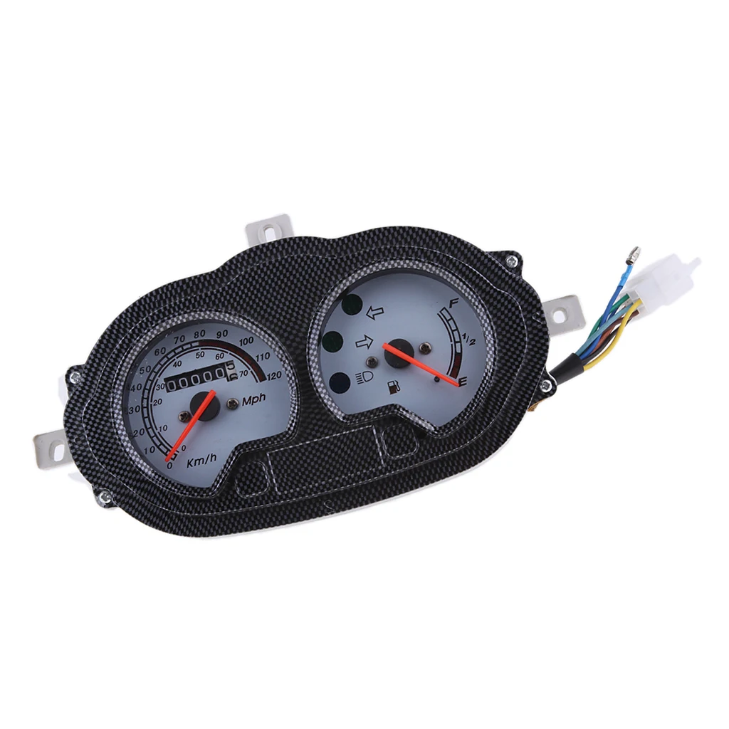 Scooter Speedometer Dash Instrument Gas Gauge Battery Level Gauge for ATV Quad Moped B05, B08 Scooter Motorcycle 50cc 80cc 125cc
