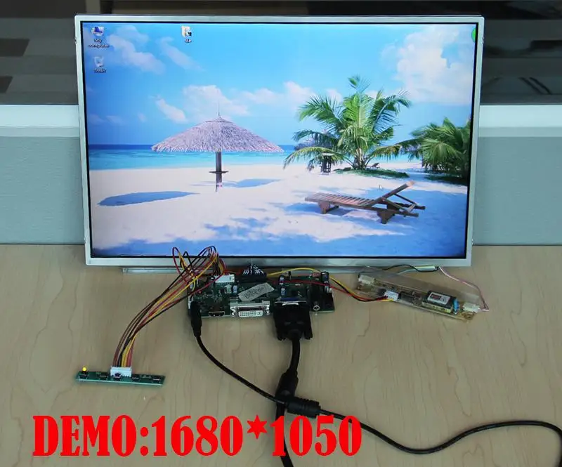 Imagem -03 - Kit para Ltn184kt01 Ltn184kt02 18.4 1680x945 Painel Lcd Vga Áudio Hdmi-compatível Tela Led Controlador Placa de Driver Display Diy