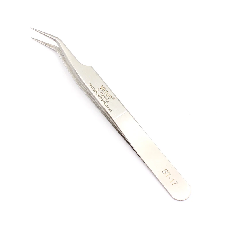 Vetus Original Pinzette im 5B-Stil, hyperfeine, säurebeständig, nicht magnetisch, ESD-Pinzette für Wimpernverlängerung, Nagelkunst – Detail 7