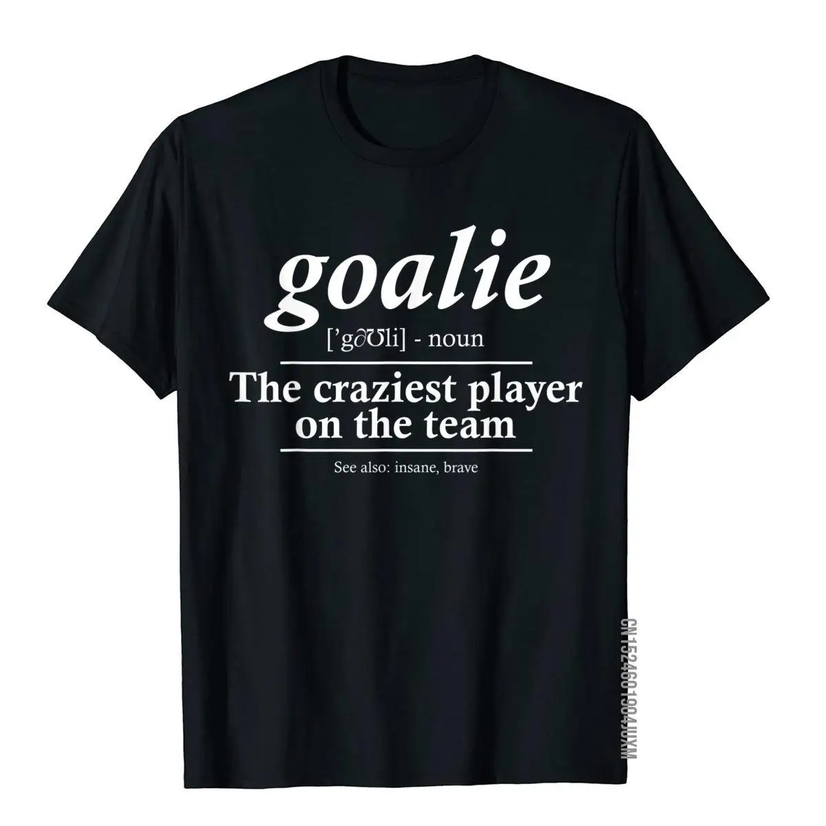 Забавная футболка с надписью «вратарь» для футбола и хоккея