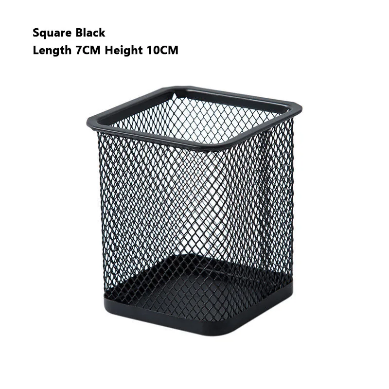 2 PCS Round Grid Pen Holder Student Desk Pen Holder Creative Fashion Multifunctional Pen Holder Pen Barrel Desktop Storage Box