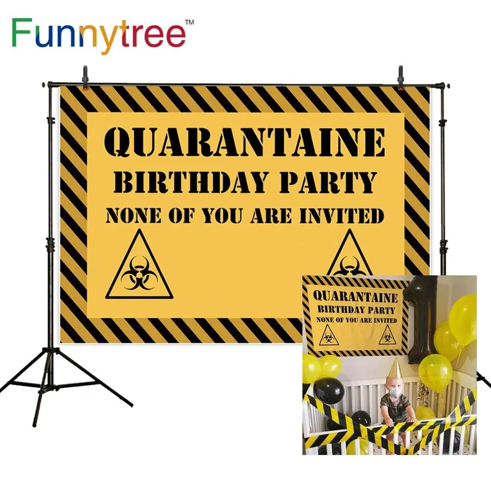 Funnytree 사진 배경 검역 없음 당신은 초대 생일 베이비 샤워 파티 배경 photophone photocall 장식