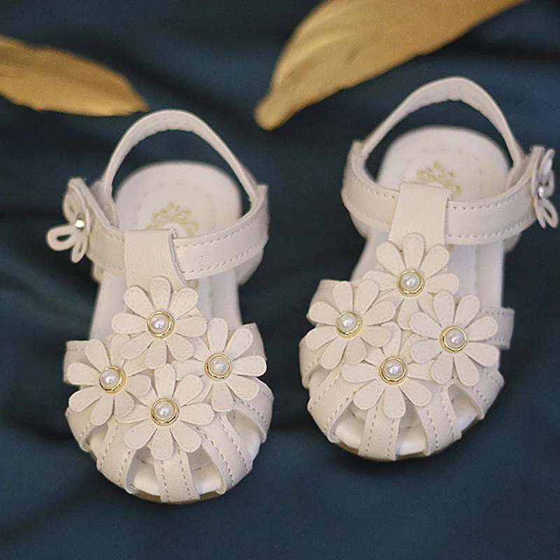 Flower Girls Sandals Baby Kids Princess Beach Shoes Children's Sandals For Girl Toddler Summer Shoes sandalia infantil