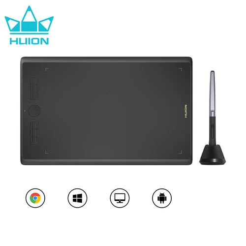 Imagen 1 del producto HUION tabletas gráficas H420X H580X H610X tabletas portátiles diseño de dibujo Digital animación tablero de artista Android OS compatible