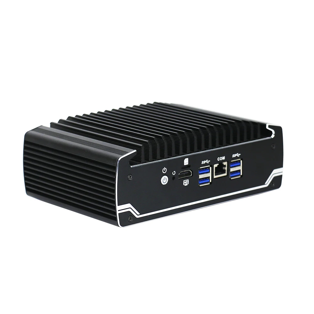 Yanling-enrutador Pfsense 8th Gen Kaby Lake R, Intel I5 8250u, Quad Core, Mini servidor, 6 Lan, PC sin ventilador, compatible con 4G y Wifi