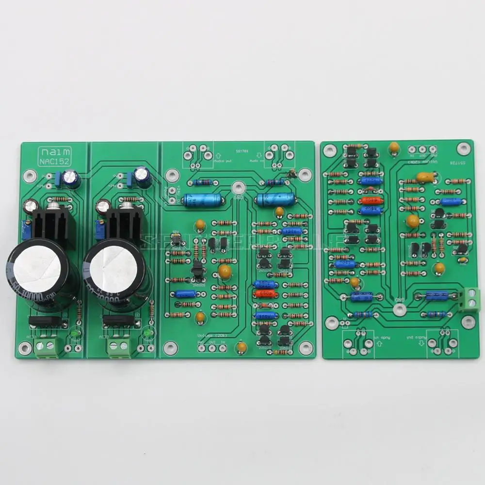 ประกอบ NAC152 สเตอริโอ Preamplifier บอร์ดสําเร็จรูปพร้อม Dual Power Supply Board Pre-Amp