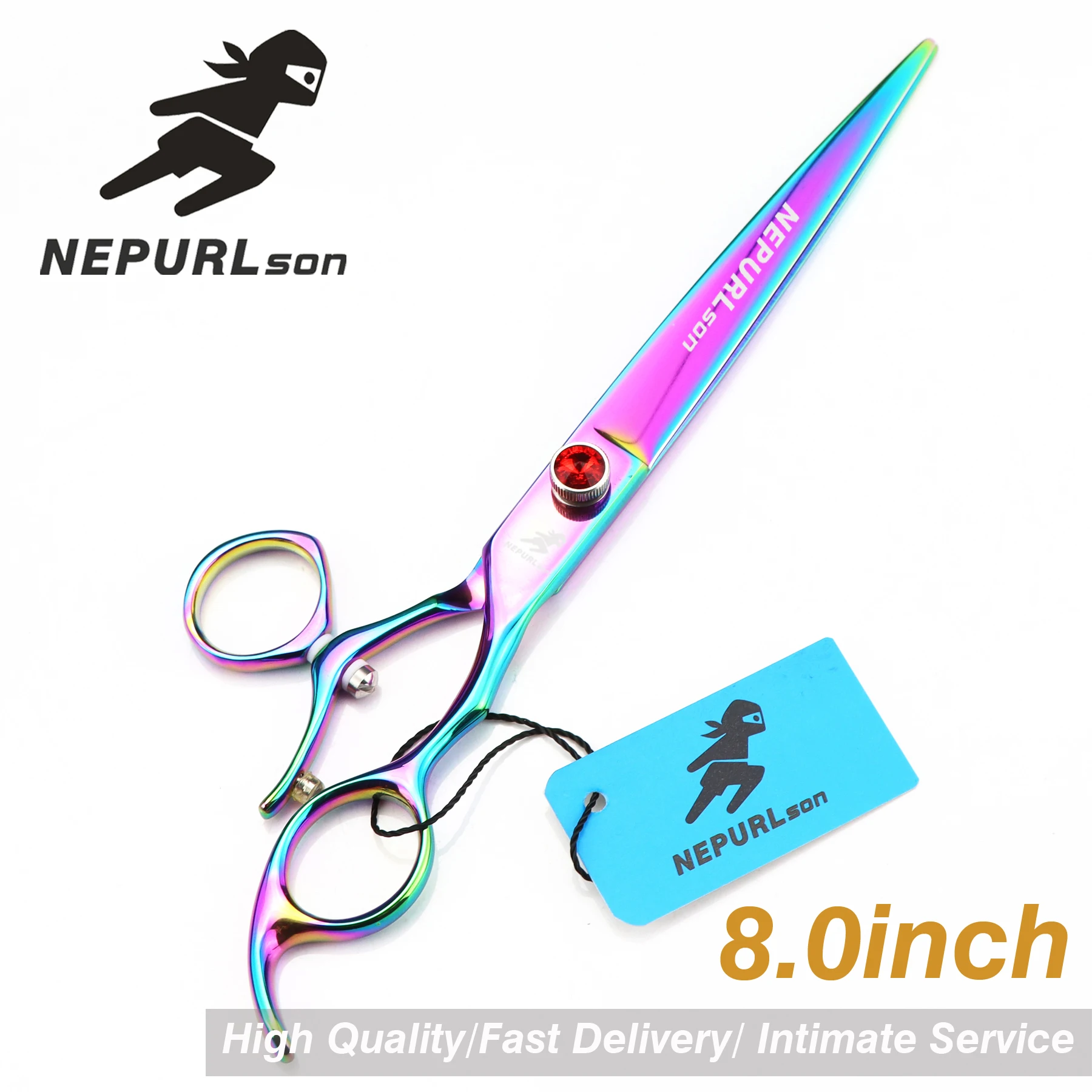 Professional Shears Dog Pet Grooming 7.5/8.0inch Thinning Scissors Polishing Tool Animal Haircut Suppliers Instruments