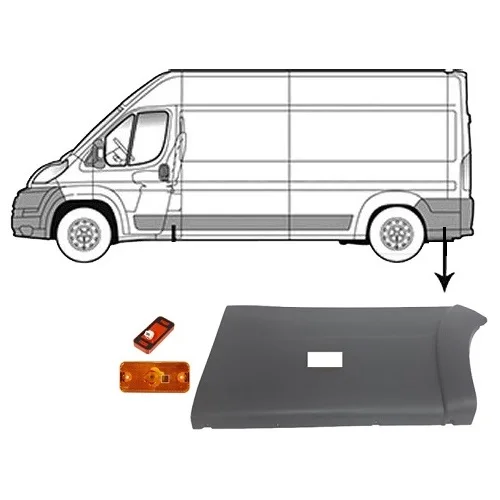 BACK FENDER CHEETAH BAND & SIGNAL LEFT BOXER-JUMPER-DUCATO 2006- 8547.AW & 6303.A1-6303.A0