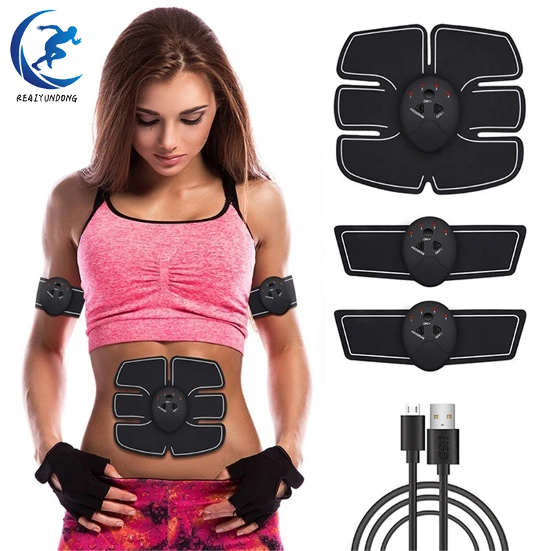 

Muscle Stimulator Trainer Electro Stimulador Abdominales Men Women Fitness EMS Body Abdominal Leg Arm Work Out Training Gear