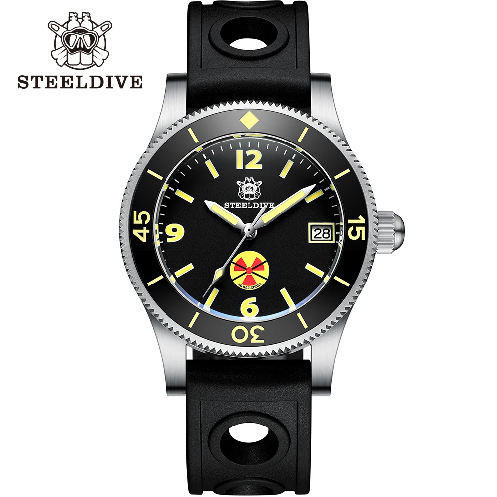 Steeldive SD1952T Japan NH35 Automatic Watches Ceramic Bezel Diving Wrist Watches Men