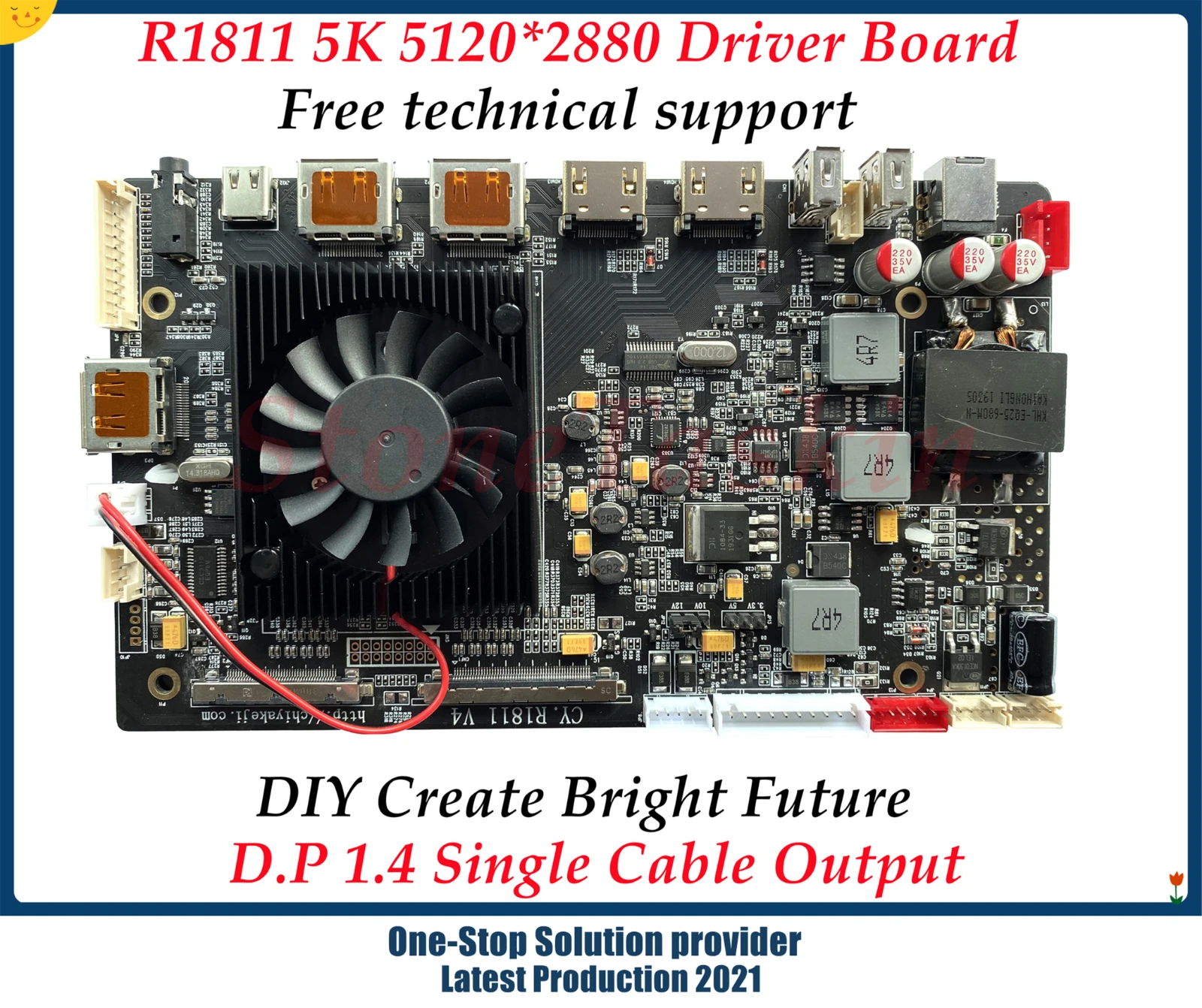 DIY 5K Universal R1811 V.4 Driver Board USB-C Freesync EDP DP1.4