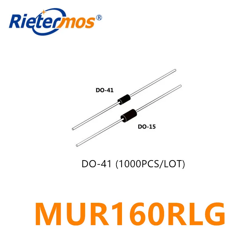 1000PCS MUR160RLG MUR160 DO-41  MADE IN CHINA