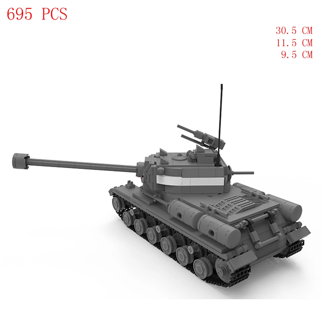 hot military WWII technical vehicles Soviet Army IS-2 Heavy tank self defense war equipment weapon Blocks model bricks toys gift